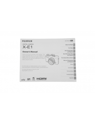 Fujifilm X-E1 Owner's Manual