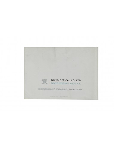 Topcon RE2 - libretto di istruzioni