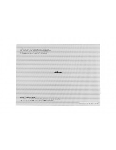 Nikon FM2 FM2N manuale di istruzione...