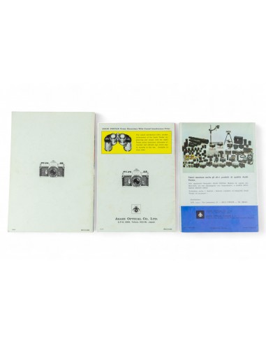 Pentax Asahi - set 3 opuscoli