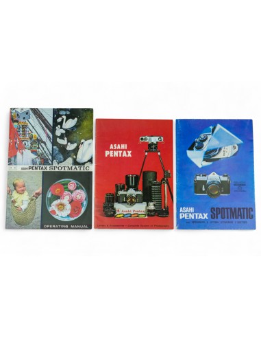 Pentax Asahi - set 3 opuscoli